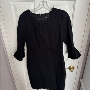 J. Crew Black Long Sleeve Dress